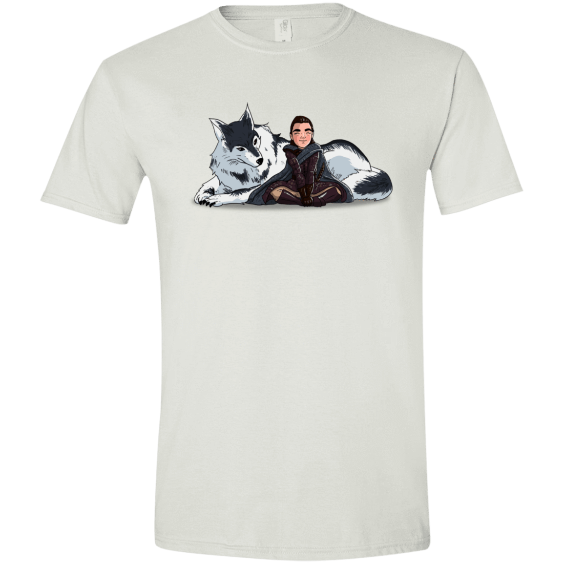 T-Shirts White / X-Small Arya and Nymeria Men's Semi-Fitted Softstyle