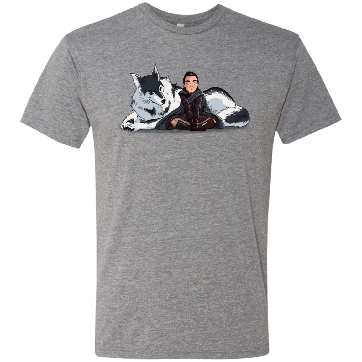 T-Shirts Premium Heather / S Arya and Nymeria Men's Triblend T-Shirt