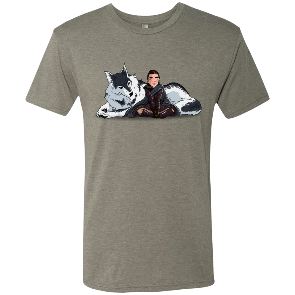 T-Shirts Venetian Grey / S Arya and Nymeria Men's Triblend T-Shirt