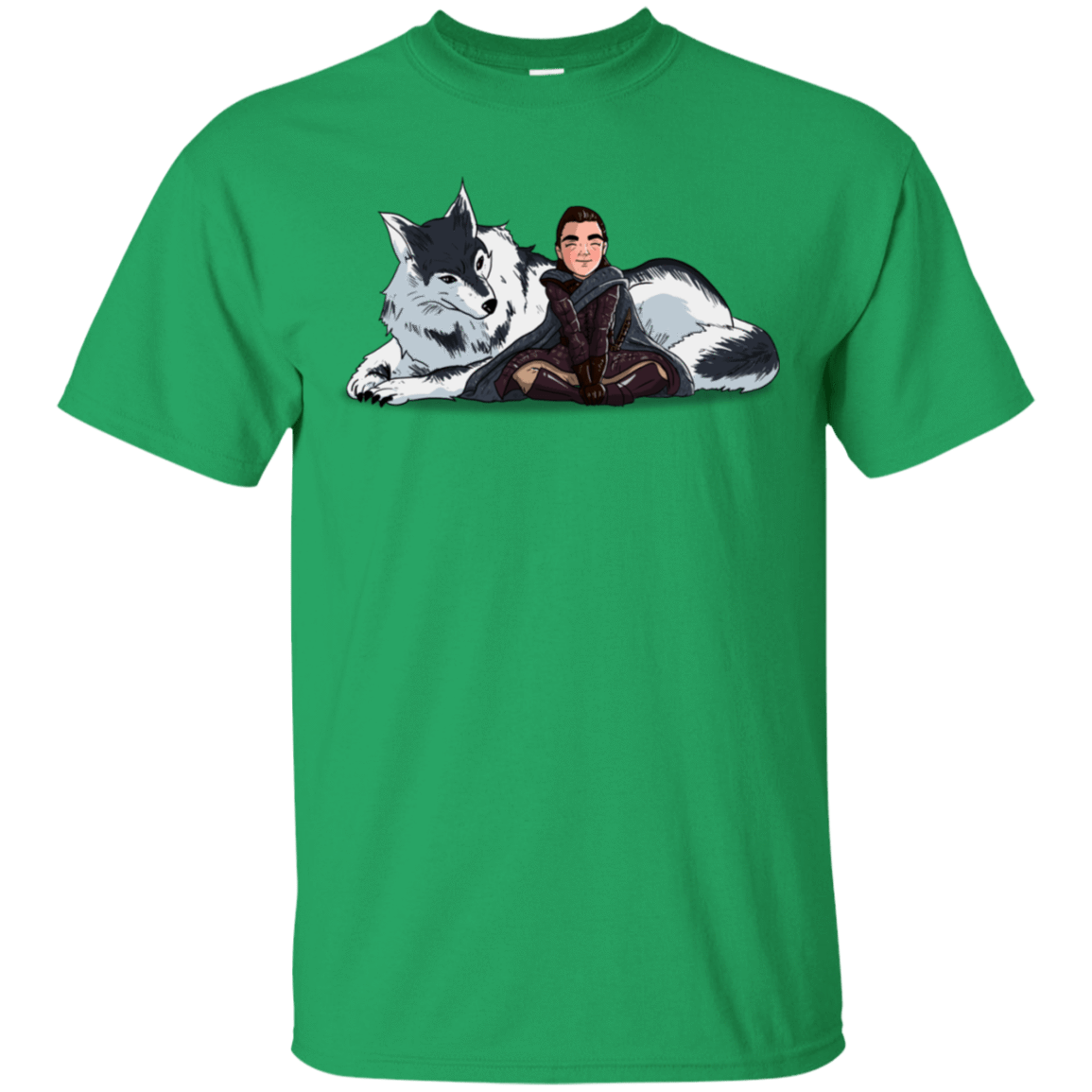 T-Shirts Irish Green / S Arya and Nymeria T-Shirt