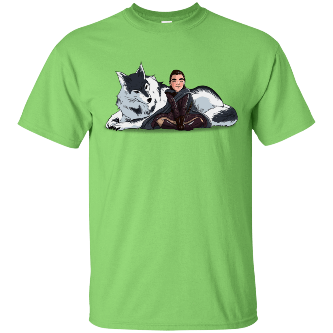 T-Shirts Lime / S Arya and Nymeria T-Shirt