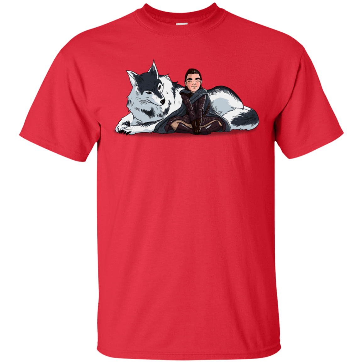 T-Shirts Red / S Arya and Nymeria T-Shirt