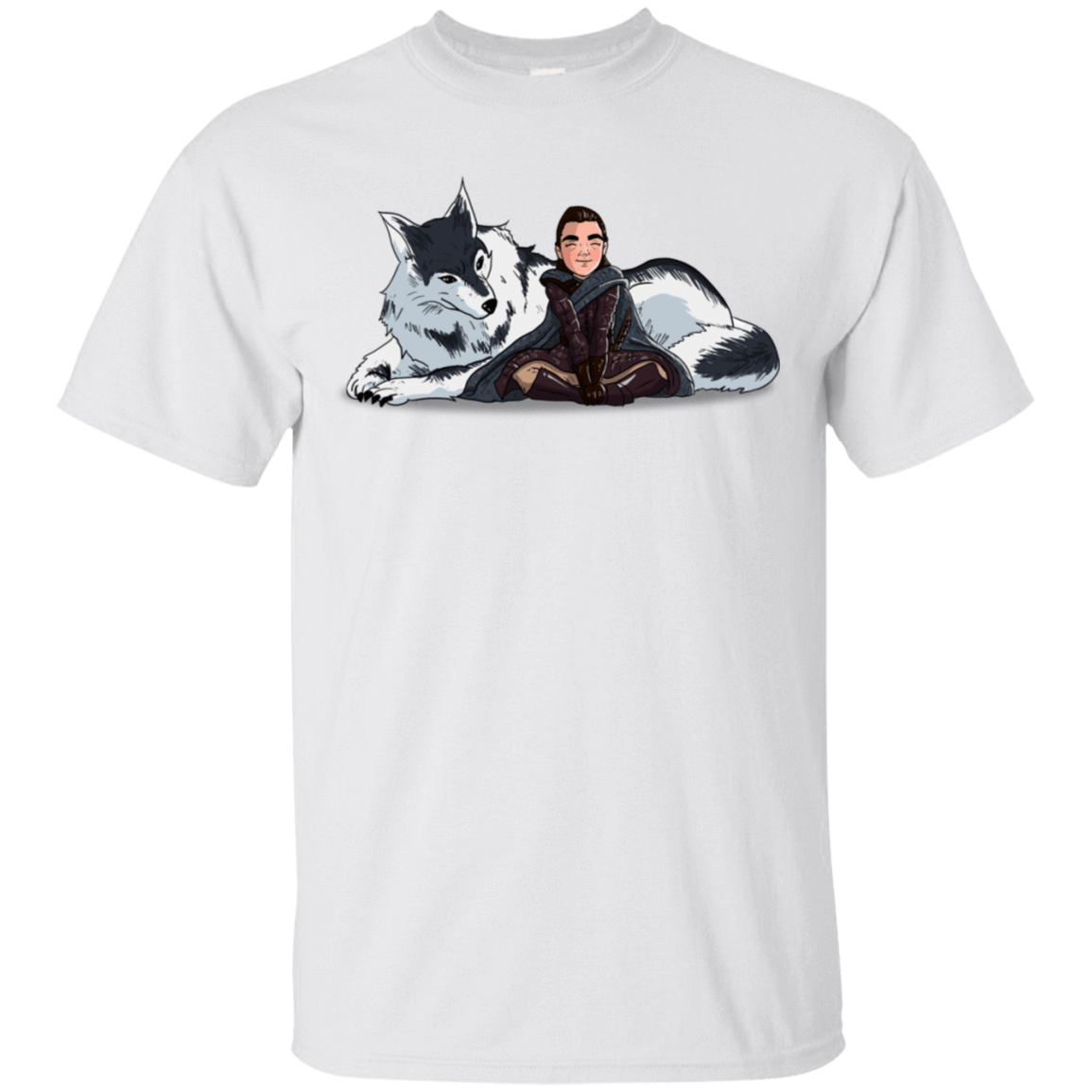 T-Shirts White / S Arya and Nymeria T-Shirt
