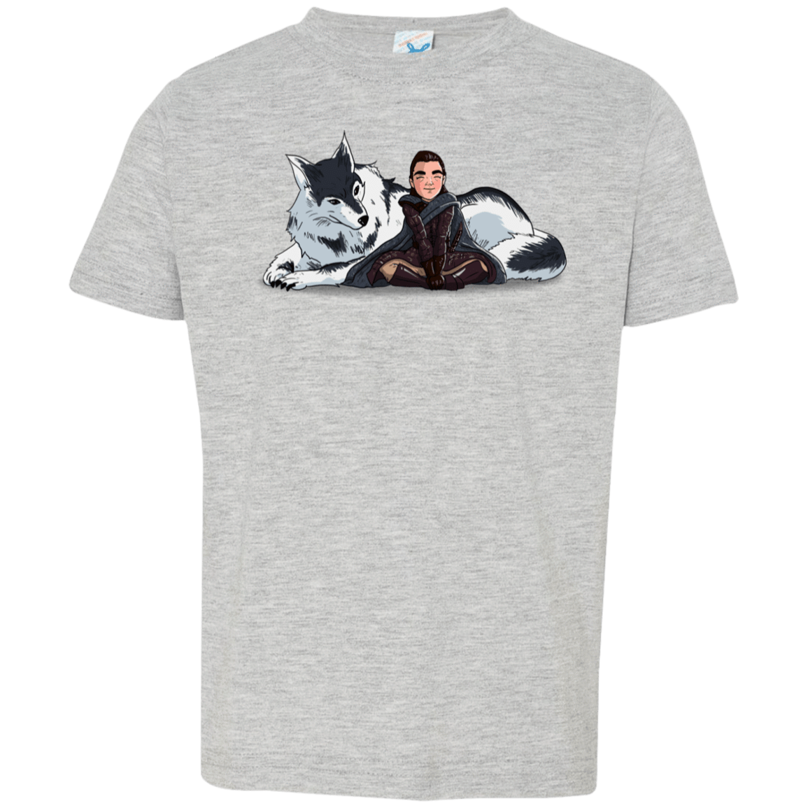 T-Shirts Heather Grey / 2T Arya and Nymeria Toddler Premium T-Shirt