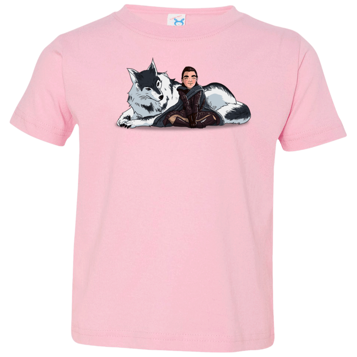 T-Shirts Pink / 2T Arya and Nymeria Toddler Premium T-Shirt