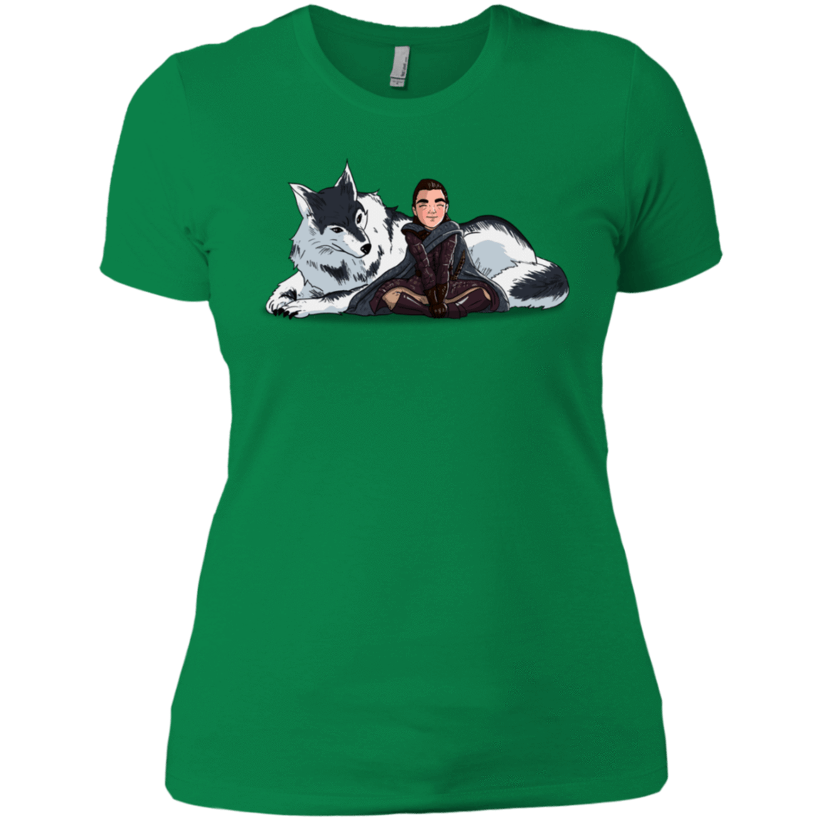 T-Shirts Kelly Green / X-Small Arya and Nymeria Women's Premium T-Shirt