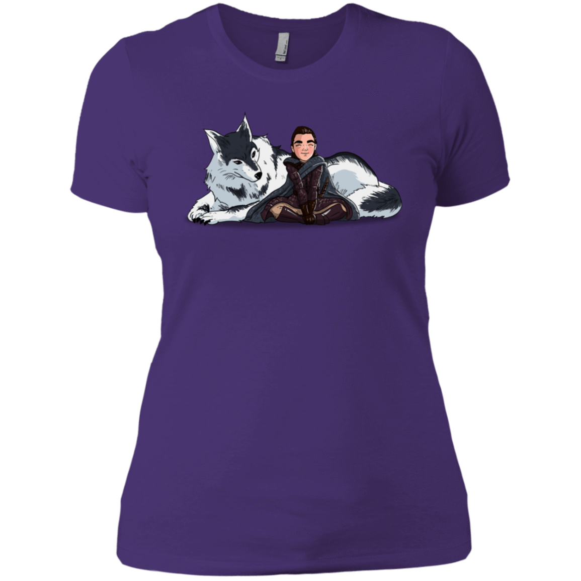 T-Shirts Purple Rush/ / X-Small Arya and Nymeria Women's Premium T-Shirt