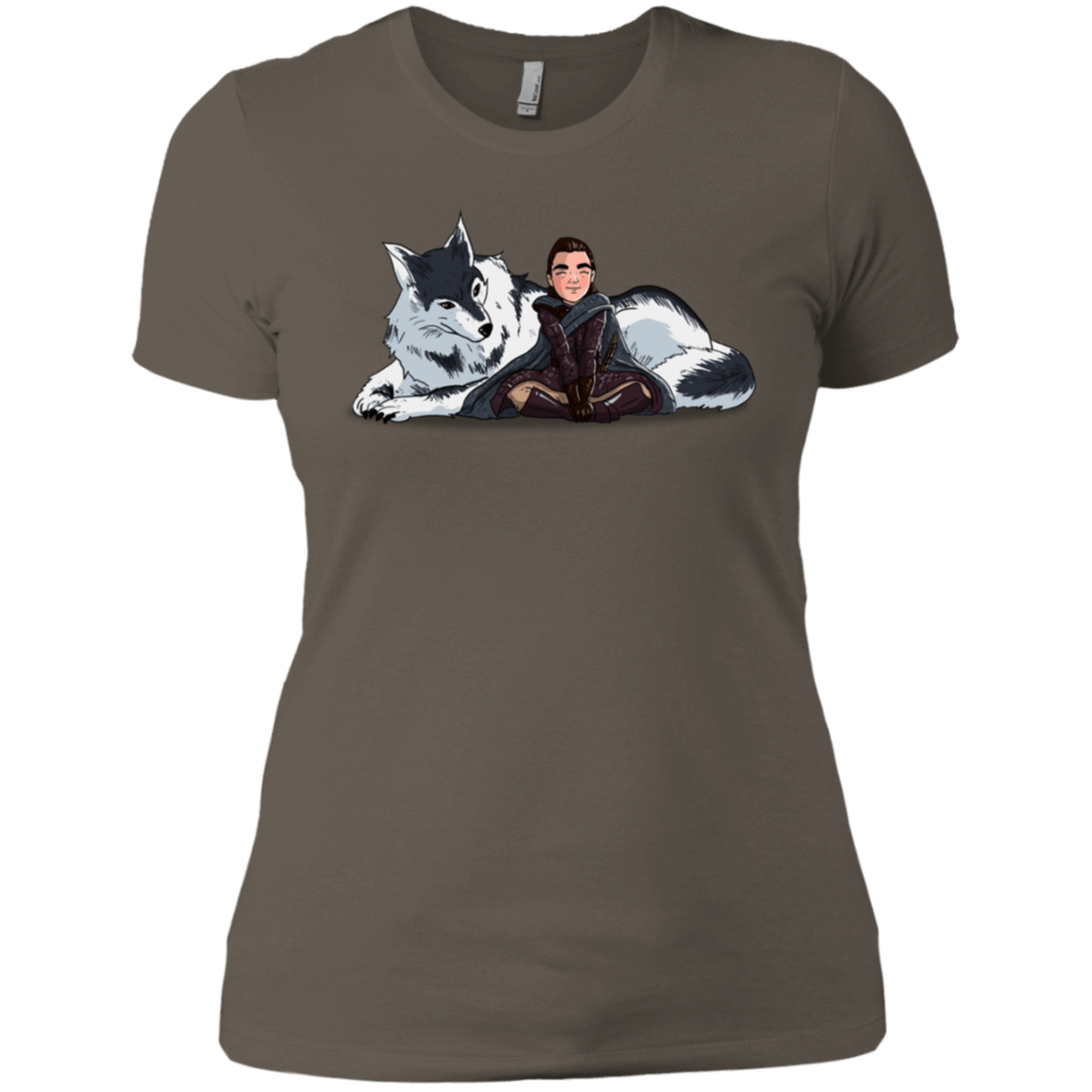 T-Shirts Warm Grey / X-Small Arya and Nymeria Women's Premium T-Shirt