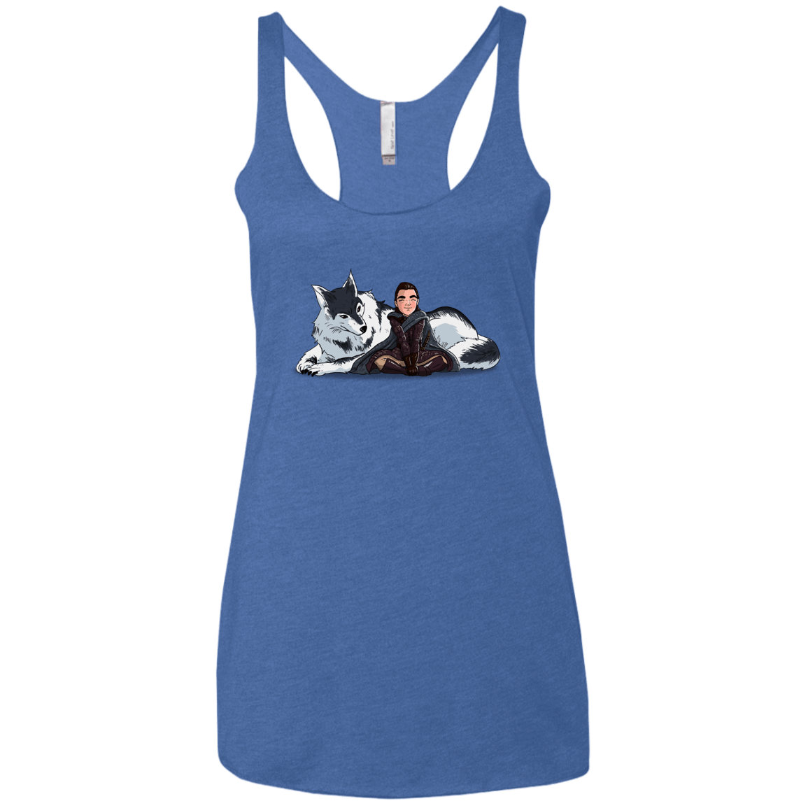 T-Shirts Vintage Royal / X-Small Arya and Nymeria Women's Triblend Racerback Tank