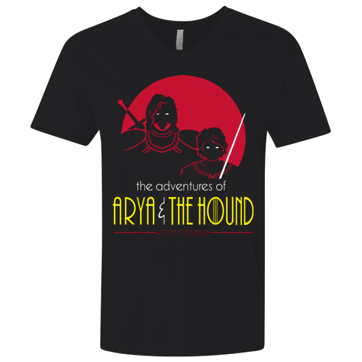 T-Shirts Black / X-Small Arya & The Hound Men's Premium V-Neck