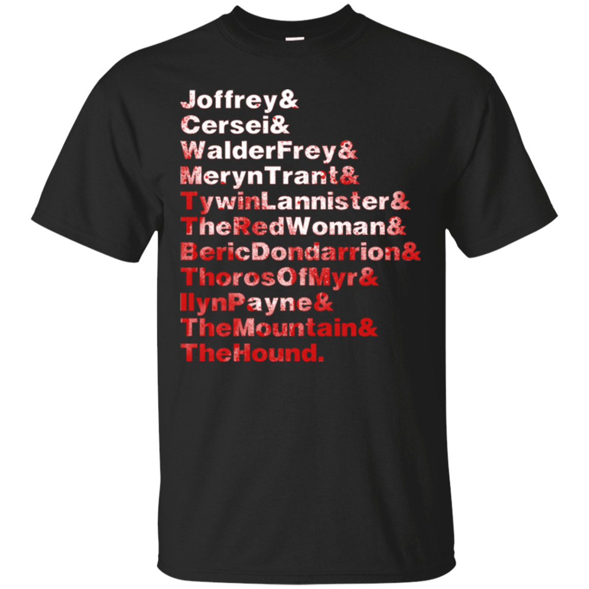 T-Shirts Black / Small Aryas Kill List T-Shirt