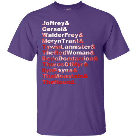 T-Shirts Purple / Small Aryas Kill List T-Shirt