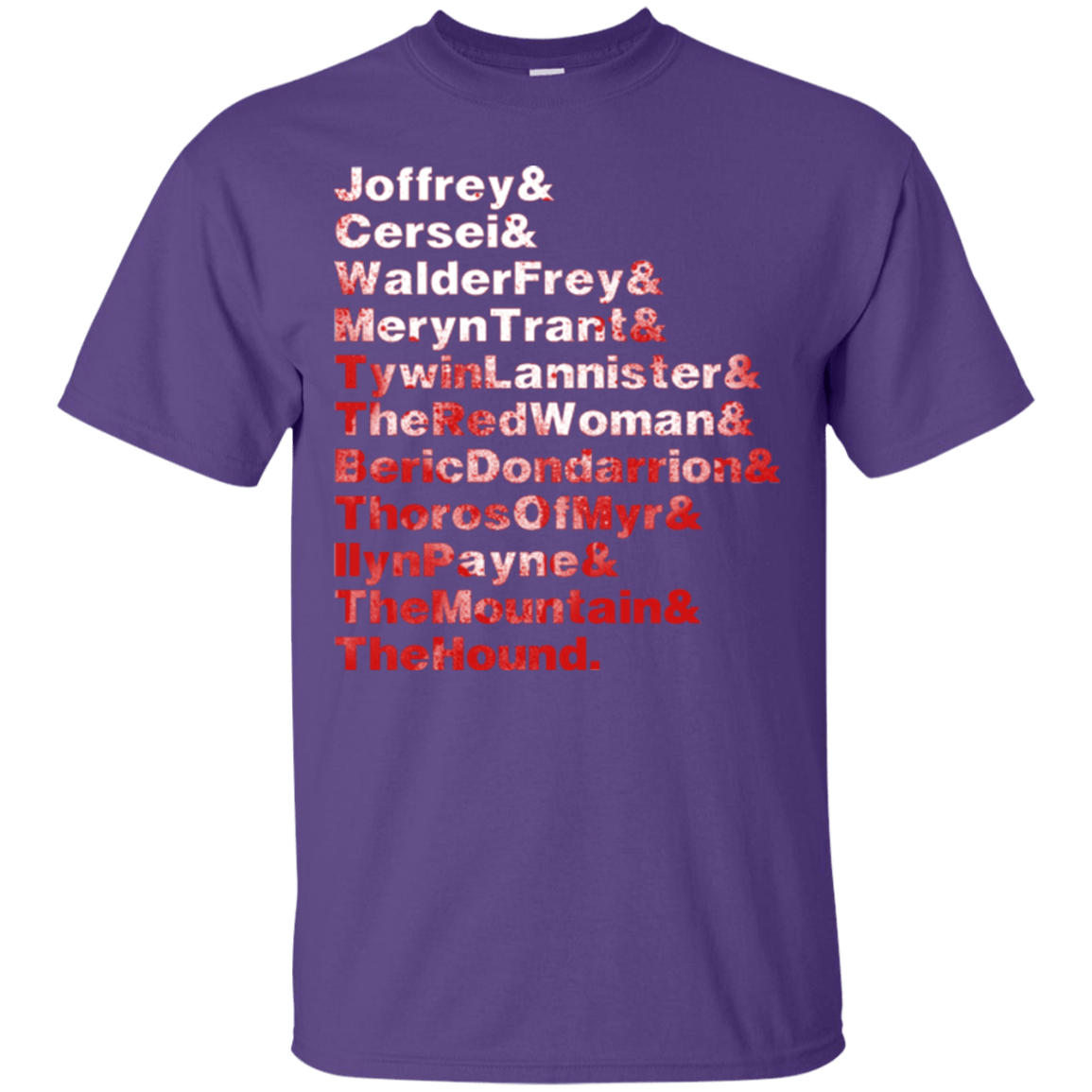 T-Shirts Purple / Small Aryas Kill List T-Shirt