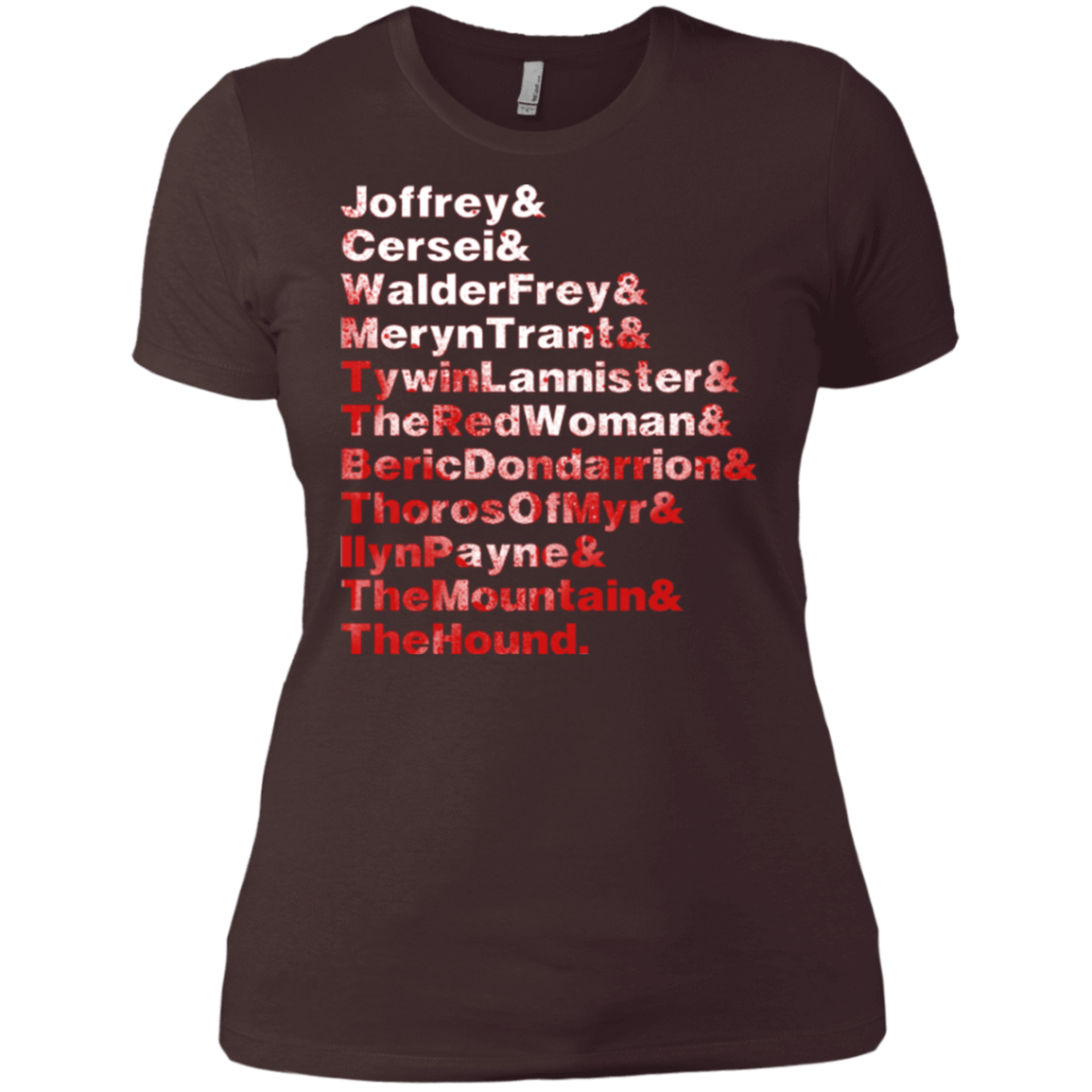 T-Shirts Dark Chocolate / X-Small Aryas Kill List Women's Premium T-Shirt