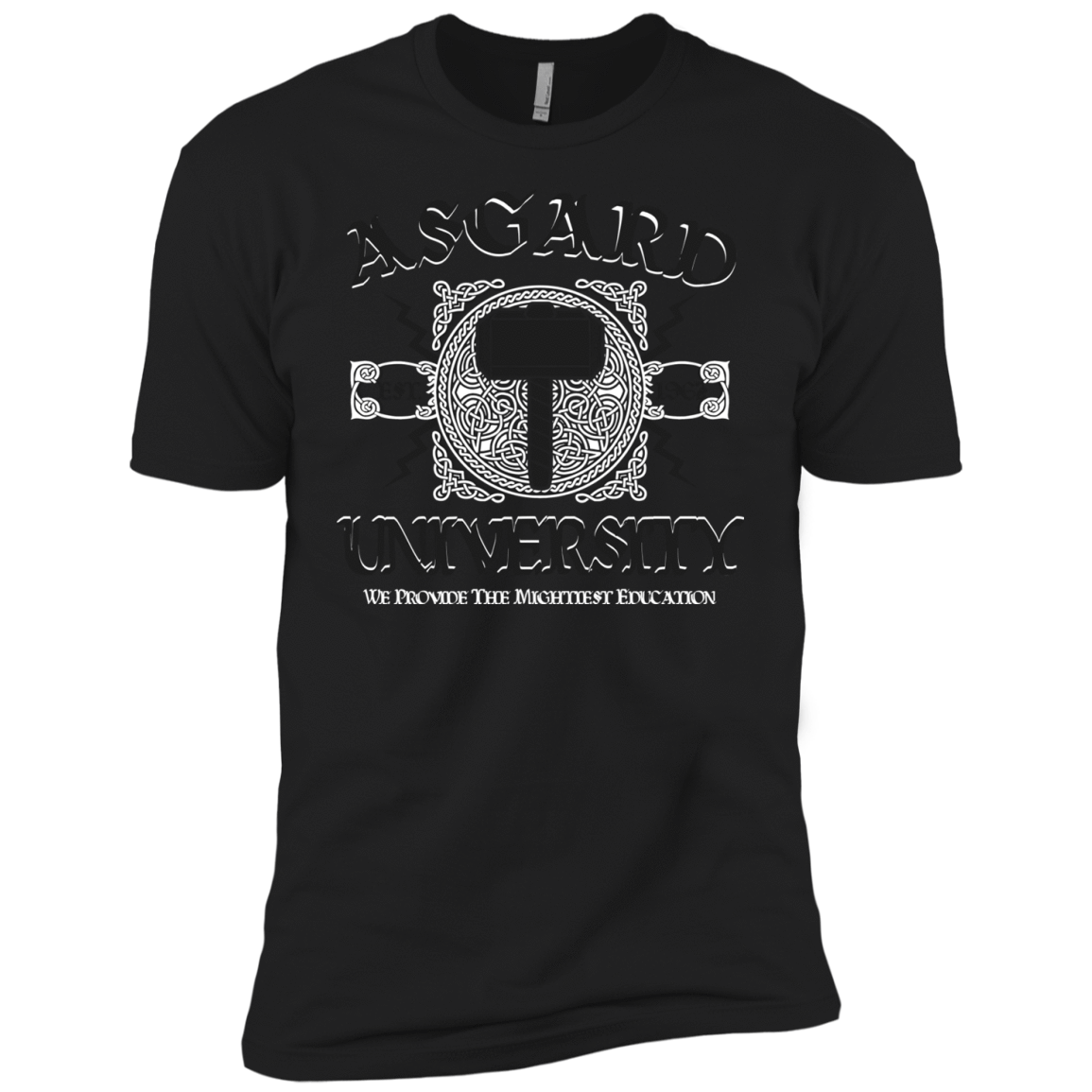 T-Shirts Black / YXS Asgard University Boys Premium T-Shirt