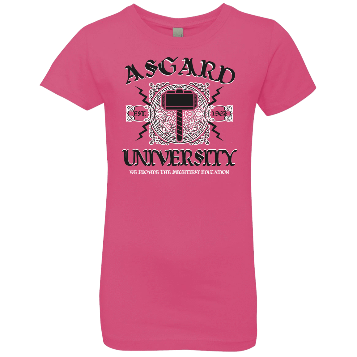 T-Shirts Hot Pink / YXS Asgard University Girls Premium T-Shirt
