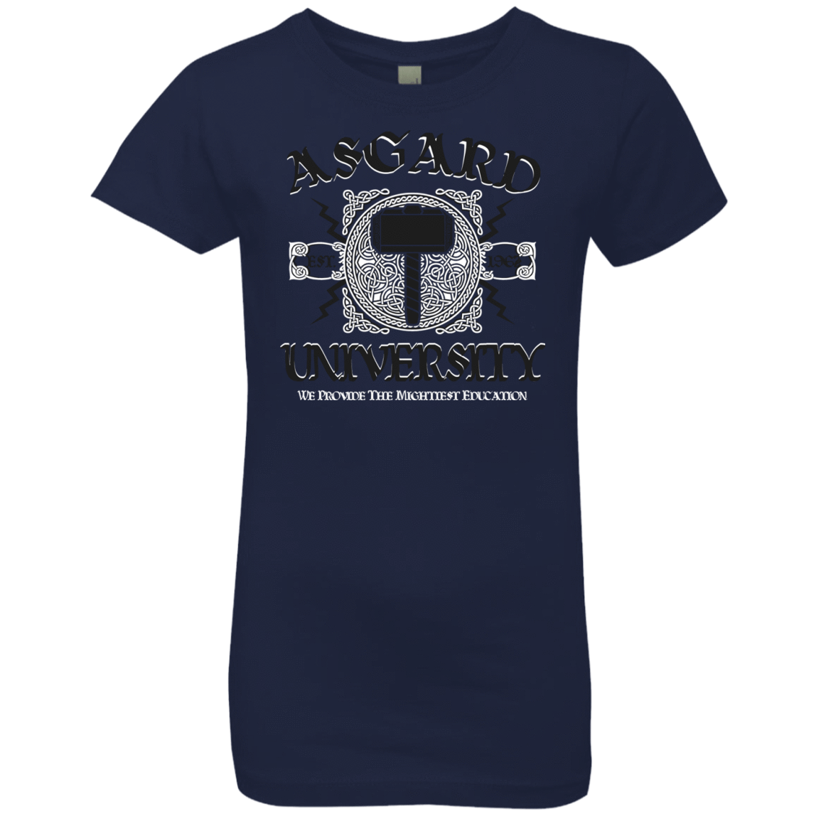 T-Shirts Midnight Navy / YXS Asgard University Girls Premium T-Shirt