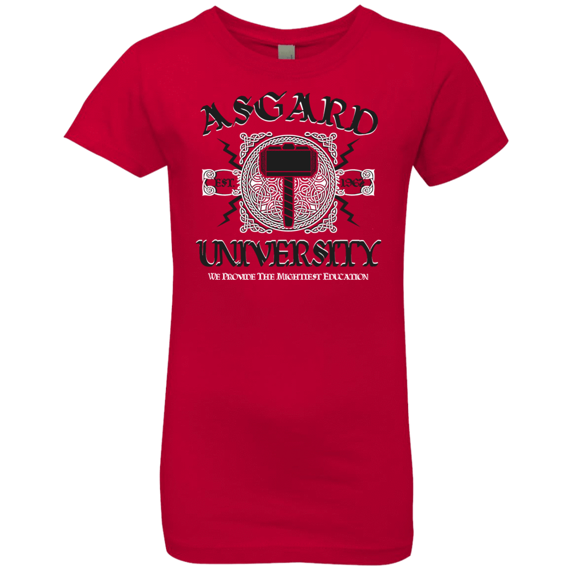 T-Shirts Red / YXS Asgard University Girls Premium T-Shirt
