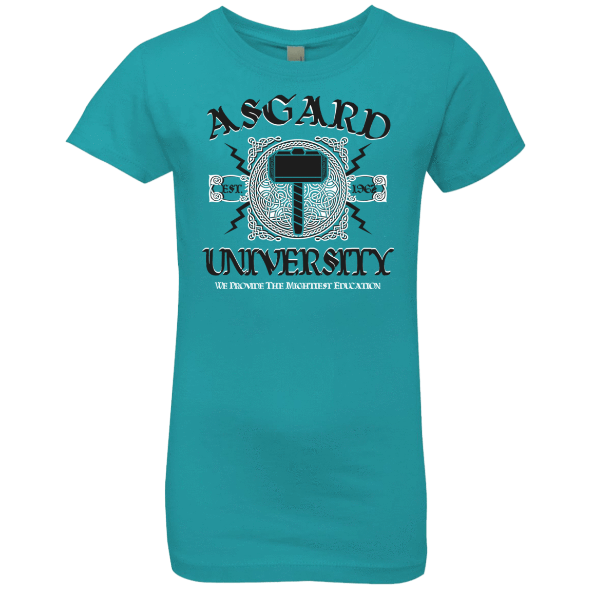 T-Shirts Tahiti Blue / YXS Asgard University Girls Premium T-Shirt