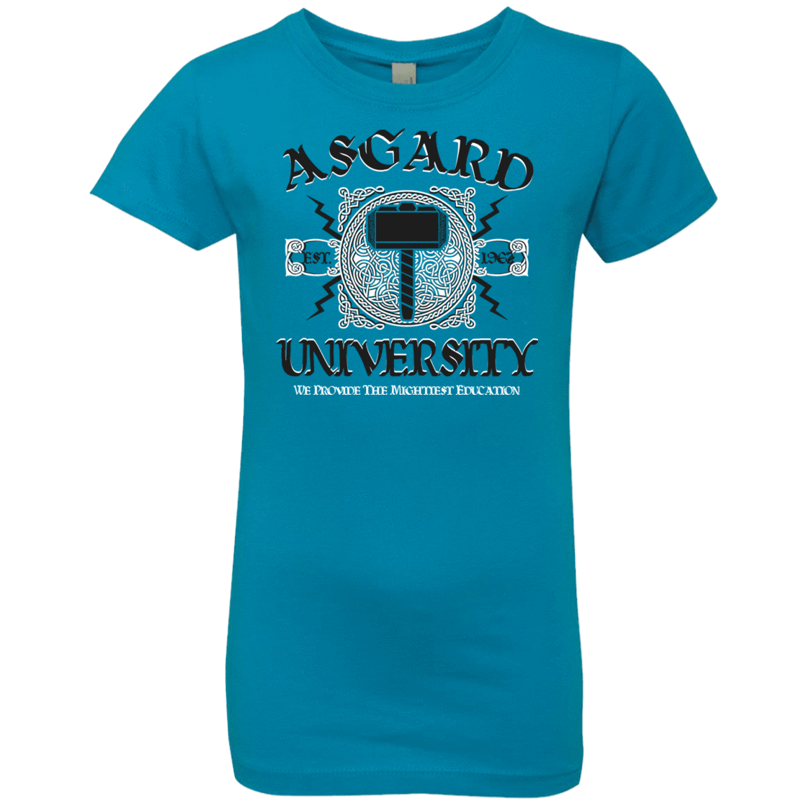 T-Shirts Turquoise / YXS Asgard University Girls Premium T-Shirt