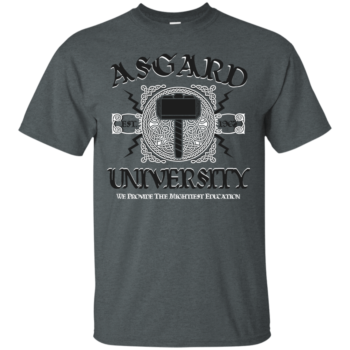 T-Shirts Dark Heather / Small Asgard University T-Shirt