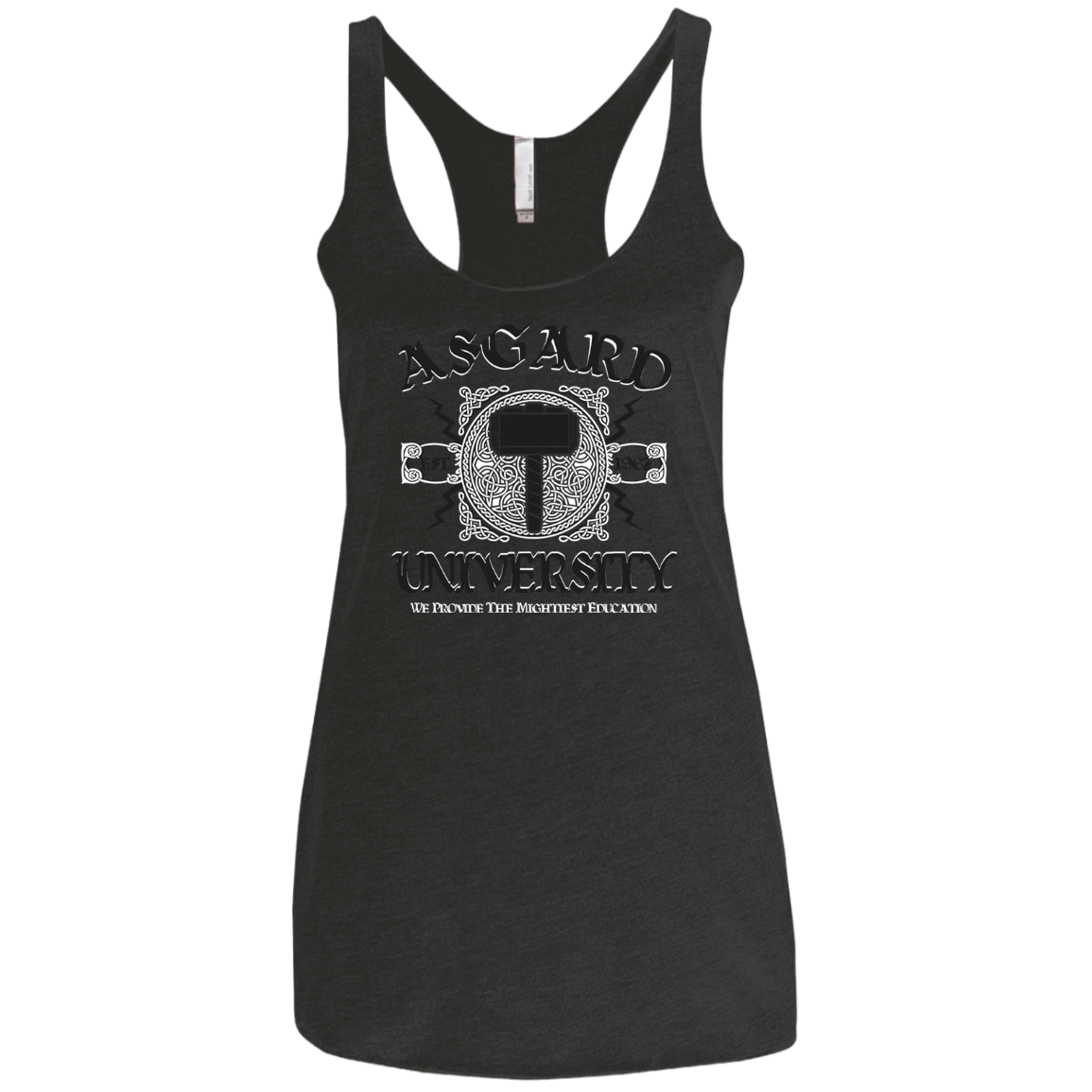 T-Shirts Vintage Black / X-Small Asgard University Women's Triblend Racerback Tank