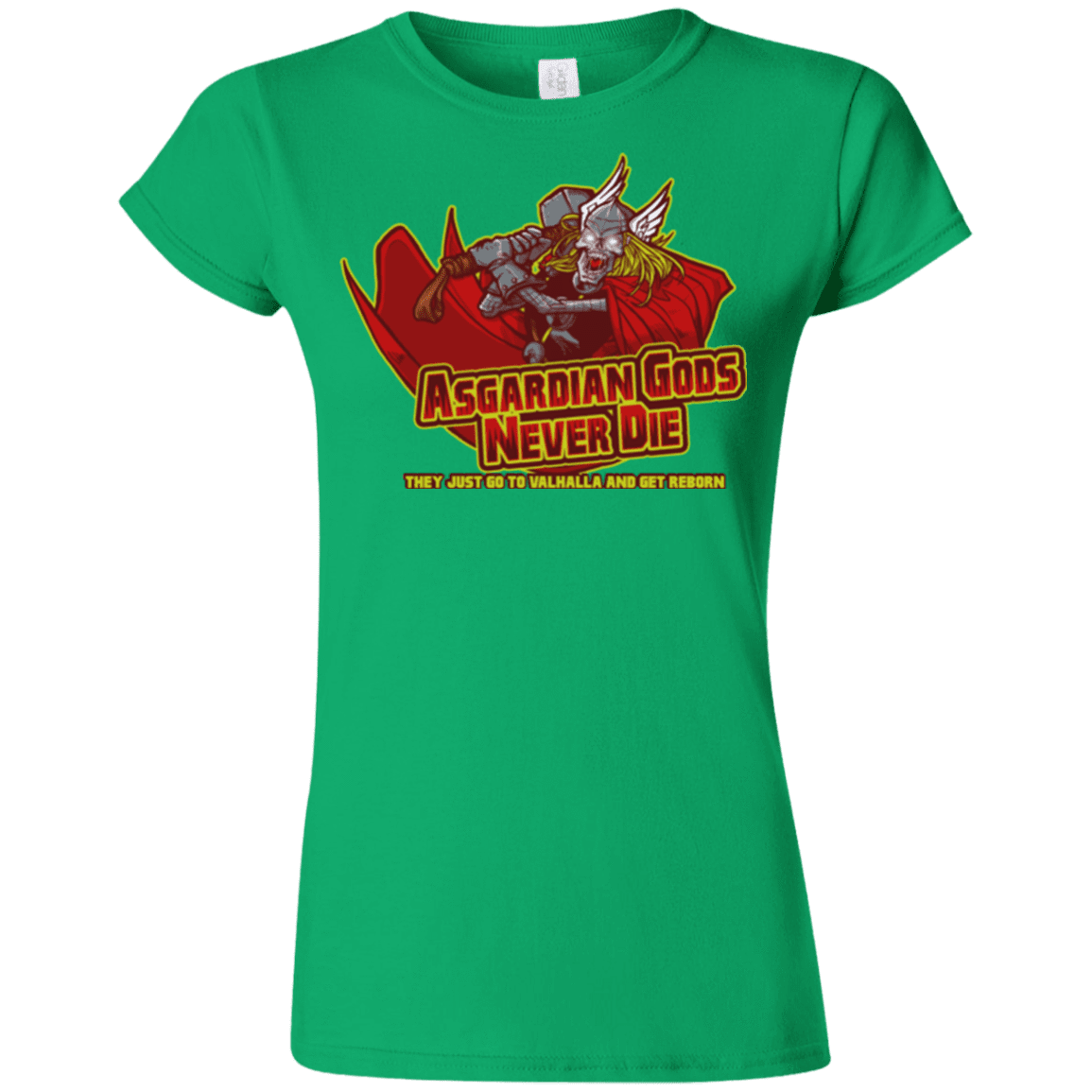 T-Shirts Irish Green / S Asgardian Junior Slimmer-Fit T-Shirt