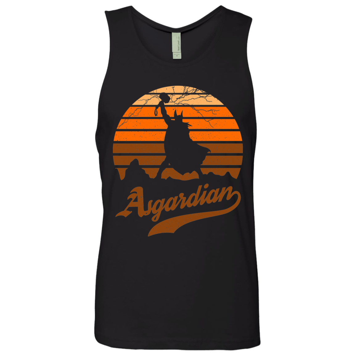 T-Shirts Black / Small Asgardian Sun Set Men's Premium Tank Top