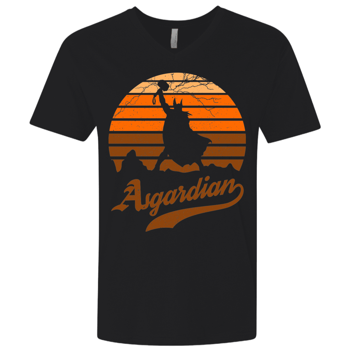 T-Shirts Black / X-Small Asgardian Sun Set Men's Premium V-Neck
