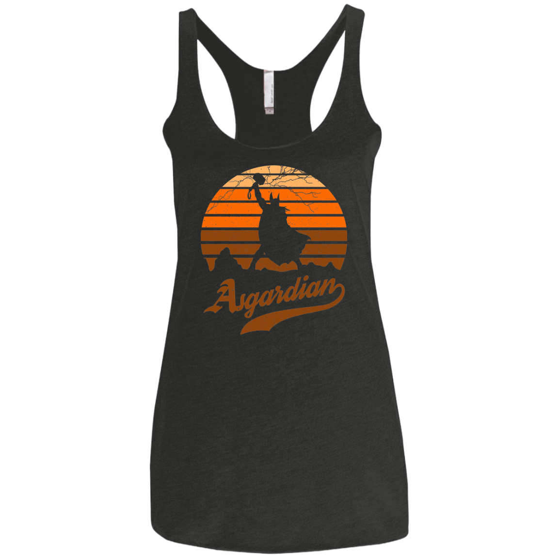T-Shirts Vintage Black / X-Small Asgardian Sun Set Women's Triblend Racerback Tank