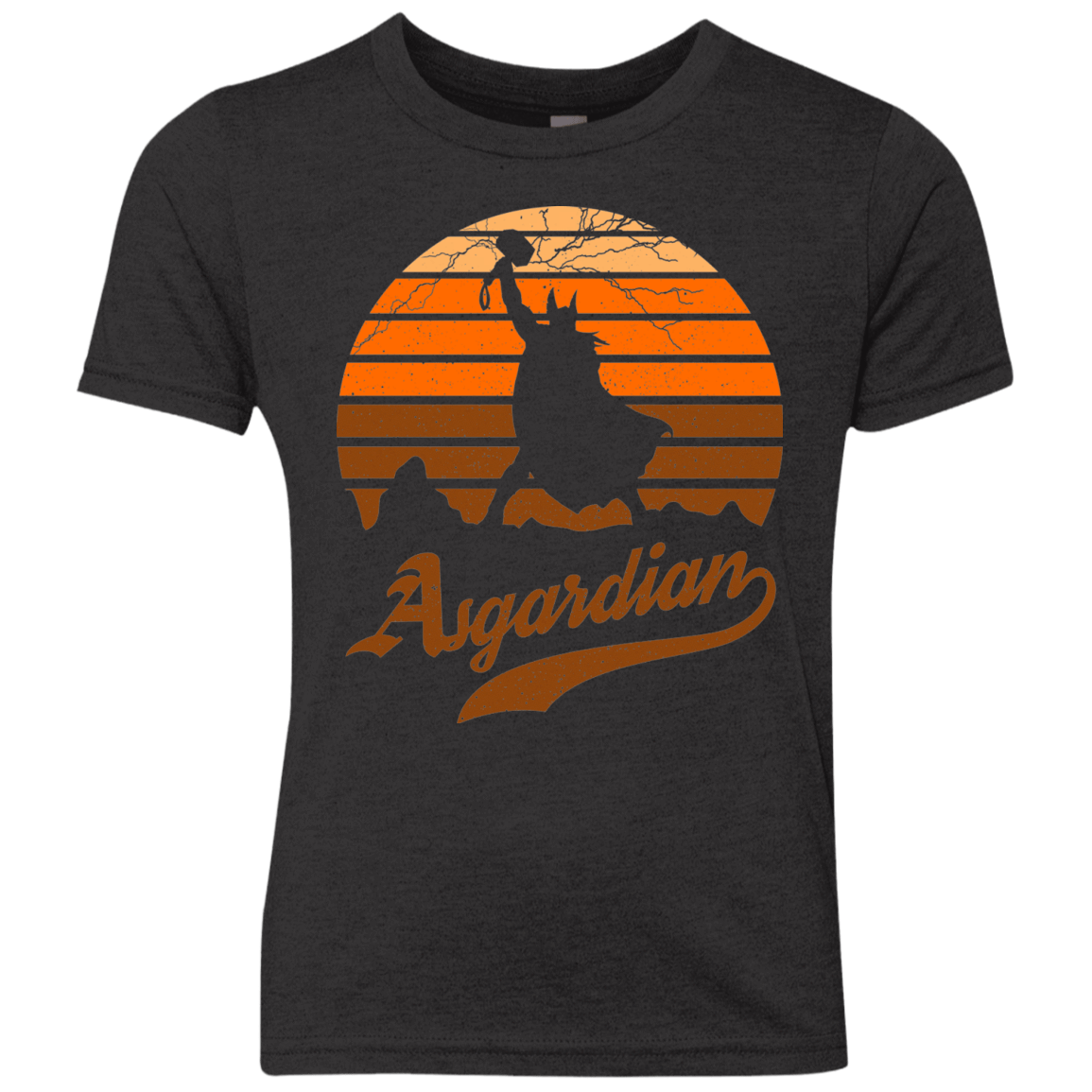 T-Shirts Vintage Black / YXS Asgardian Sun Set Youth Triblend T-Shirt