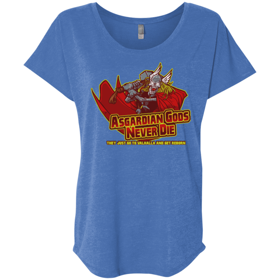 T-Shirts Vintage Royal / X-Small Asgardian Triblend Dolman Sleeve