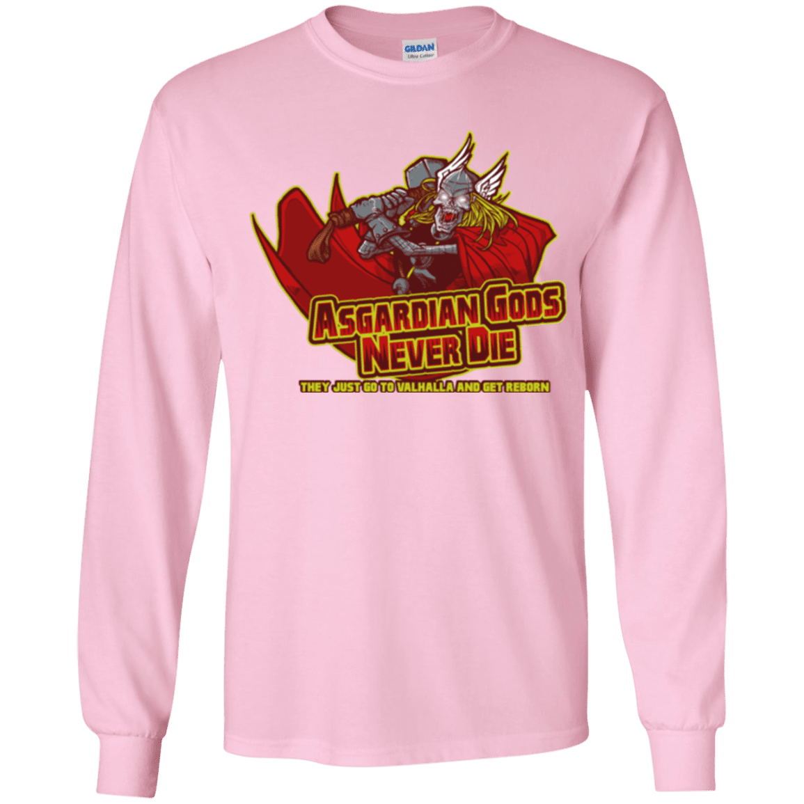 T-Shirts Light Pink / YS Asgardian Youth Long Sleeve T-Shirt