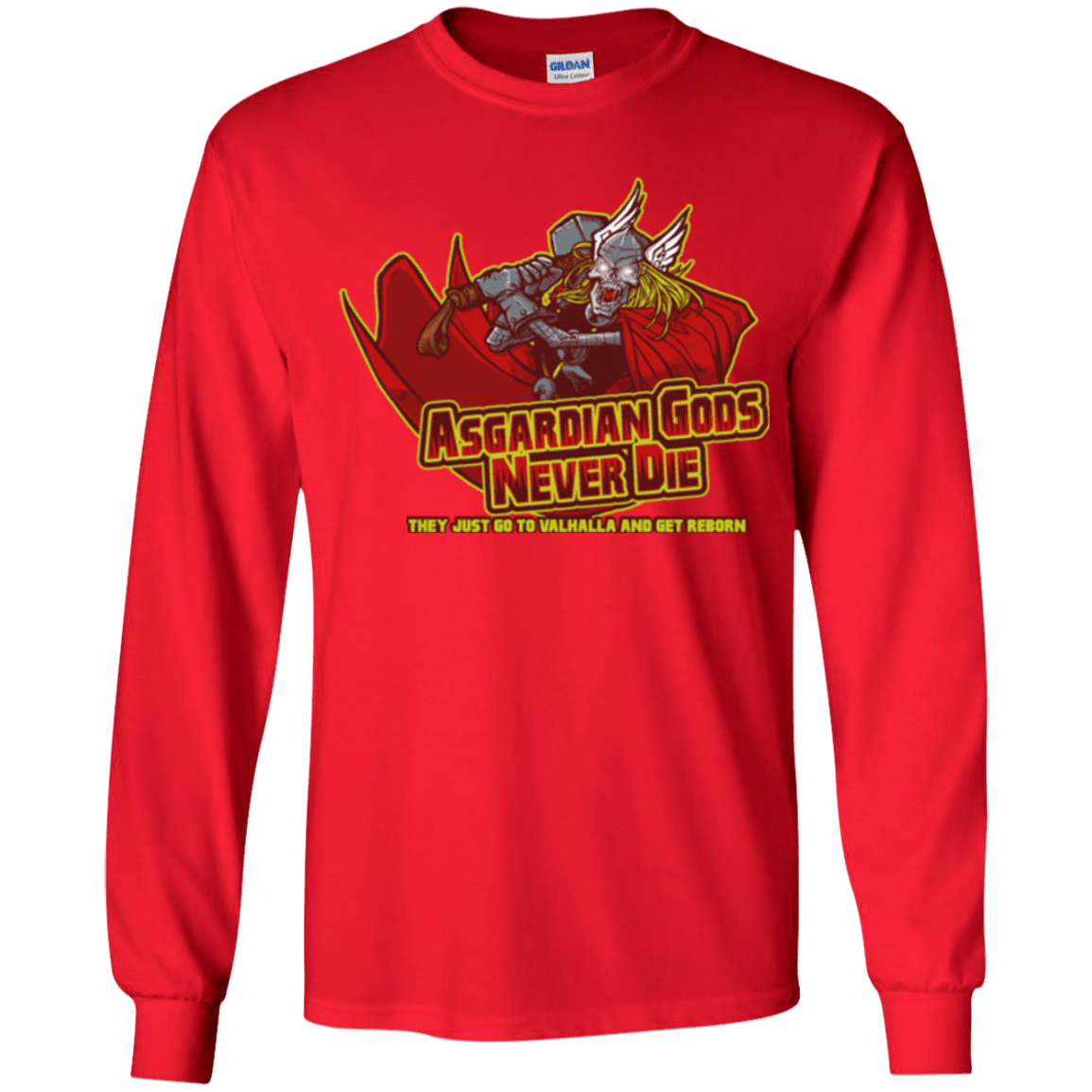 T-Shirts Red / YS Asgardian Youth Long Sleeve T-Shirt