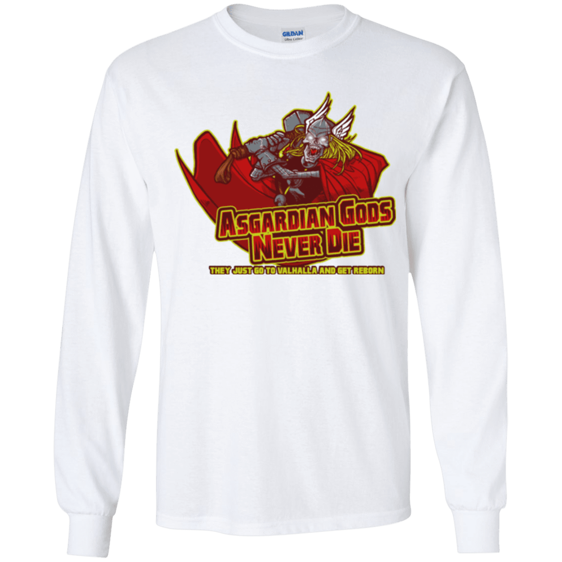 T-Shirts White / YS Asgardian Youth Long Sleeve T-Shirt