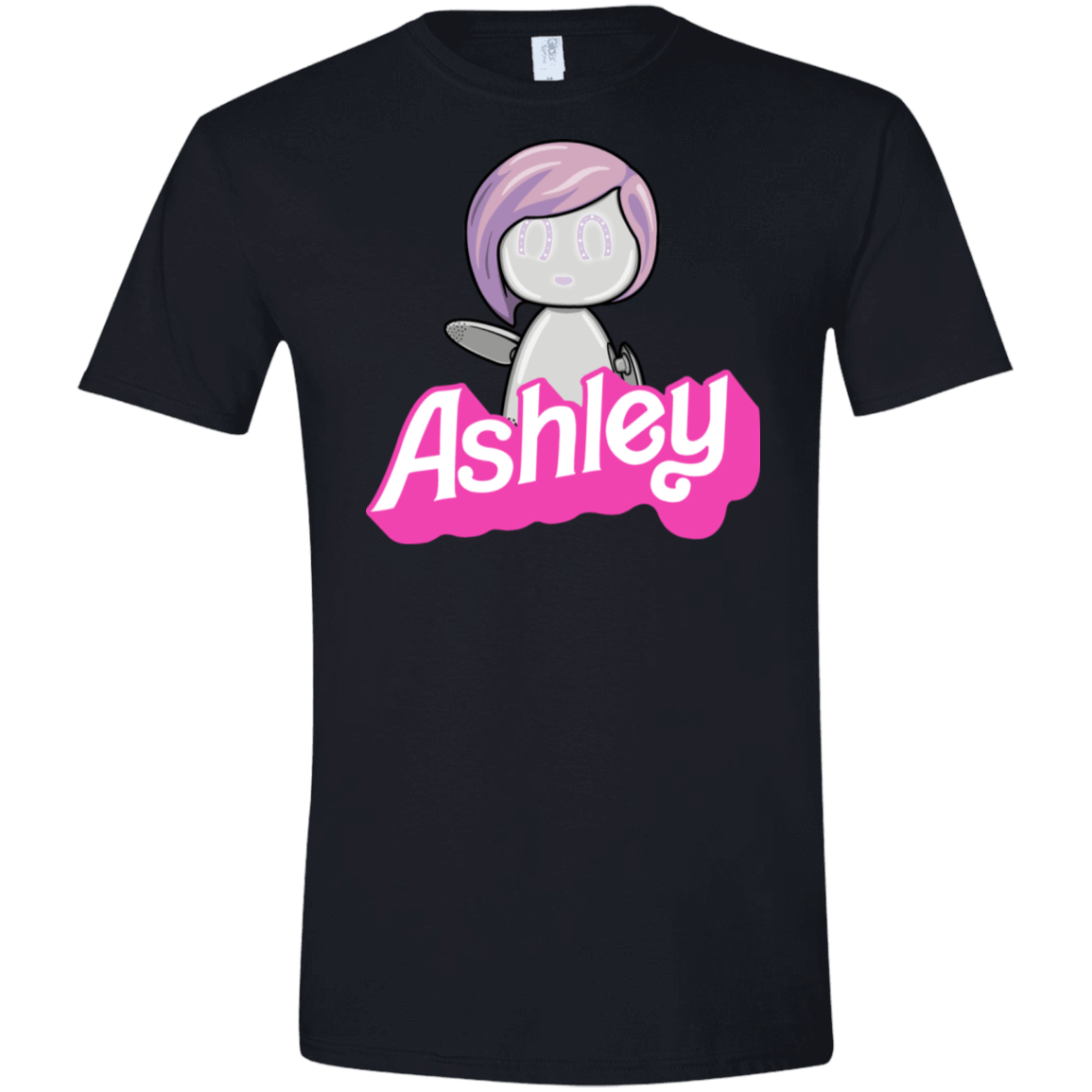 T-Shirts Black / X-Small Ashley Men's Semi-Fitted Softstyle