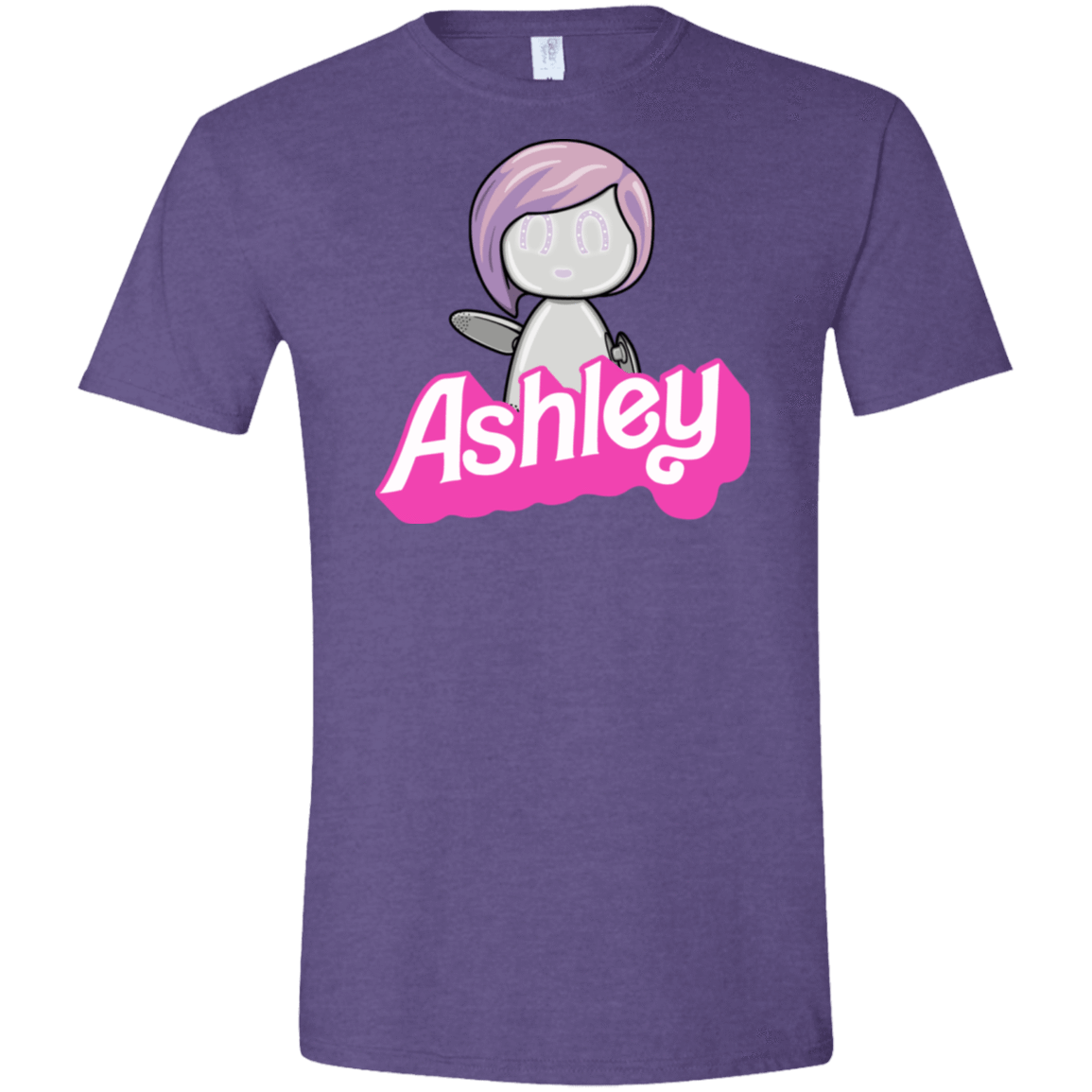 T-Shirts Heather Purple / S Ashley Men's Semi-Fitted Softstyle