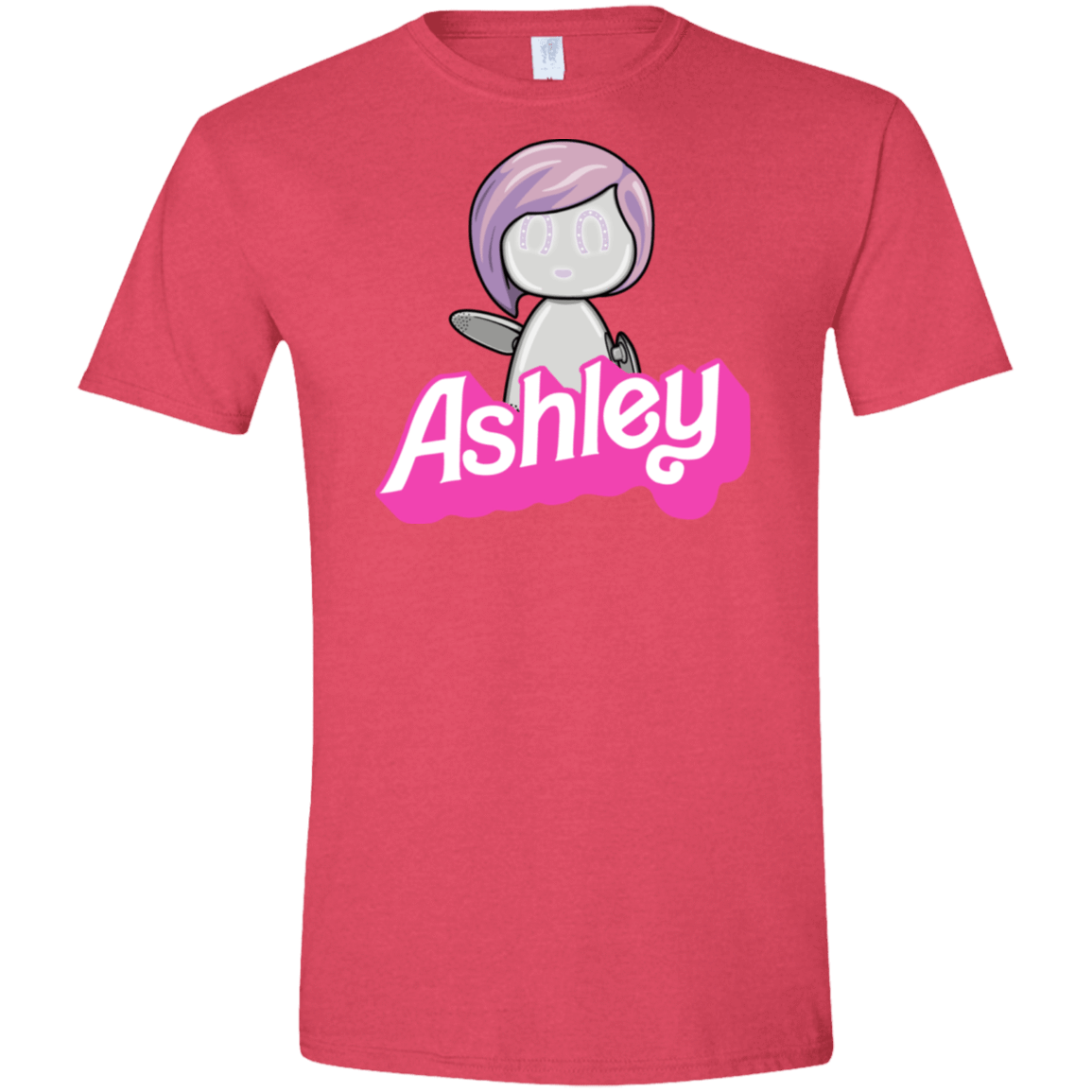 T-Shirts Heather Red / S Ashley Men's Semi-Fitted Softstyle