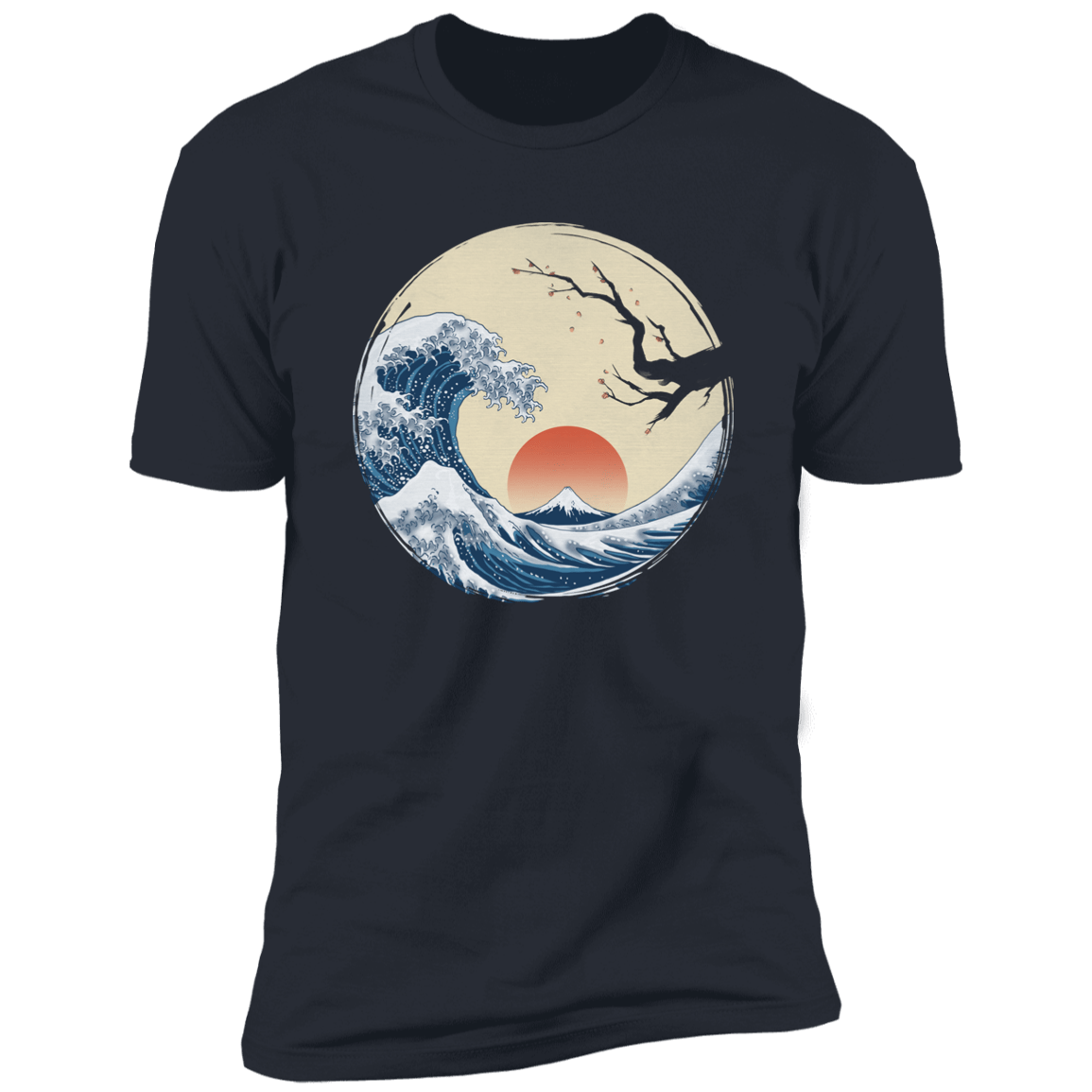 T-Shirts Indigo / S Asian Wave Men's Premium T-Shirt