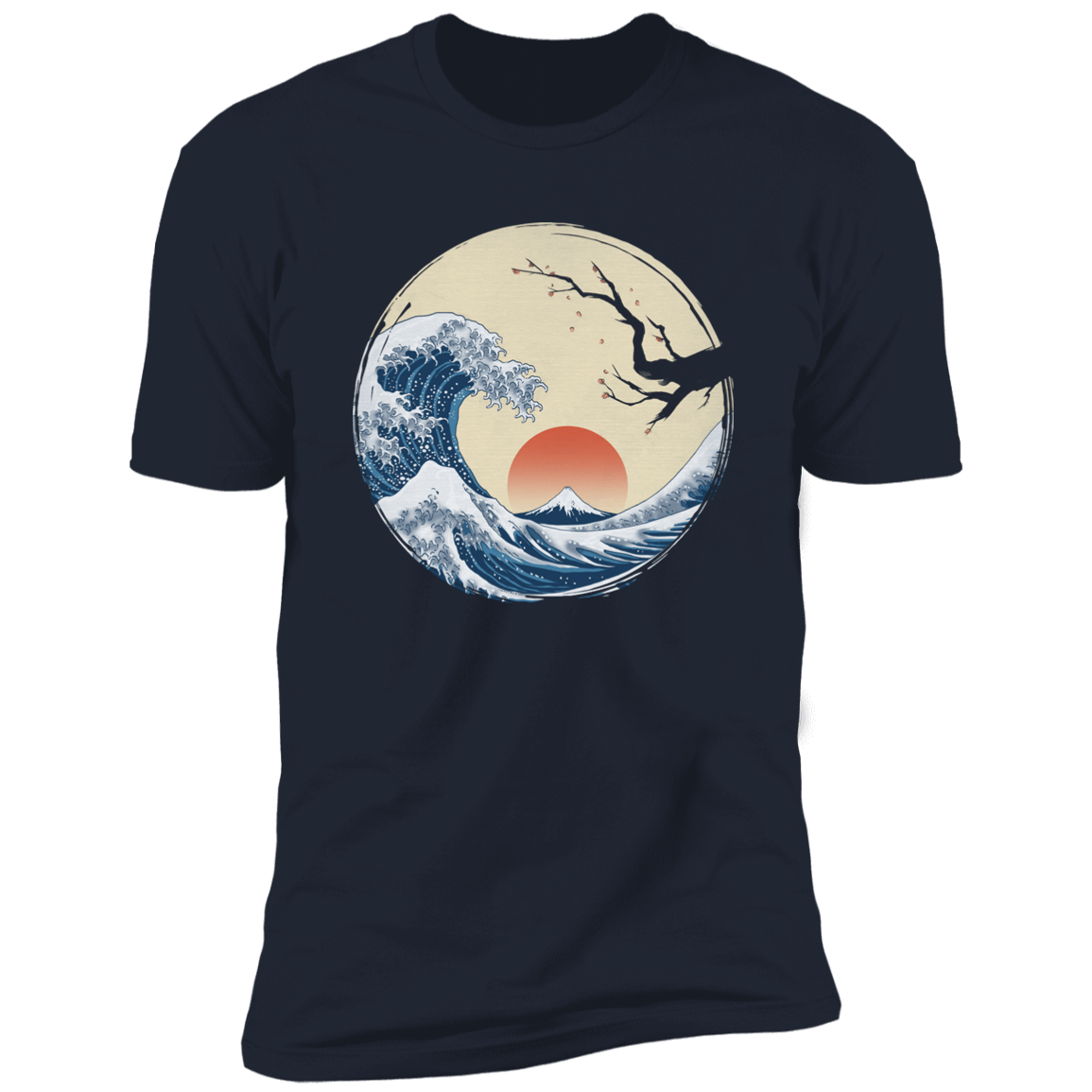 T-Shirts Midnight Navy / S Asian Wave Men's Premium T-Shirt
