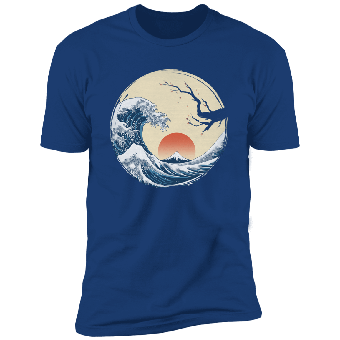 T-Shirts Royal / S Asian Wave Men's Premium T-Shirt