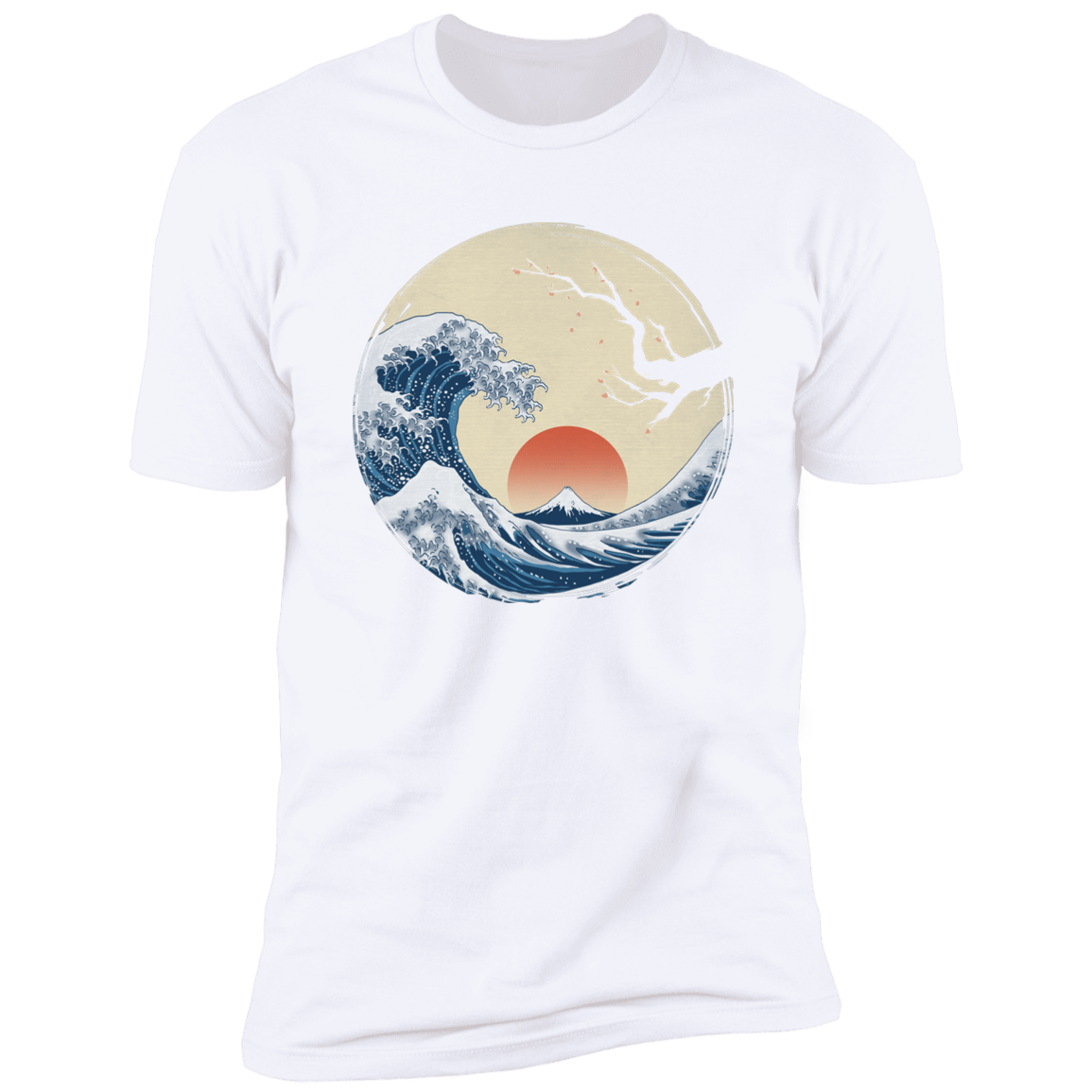 T-Shirts White / S Asian Wave Men's Premium T-Shirt