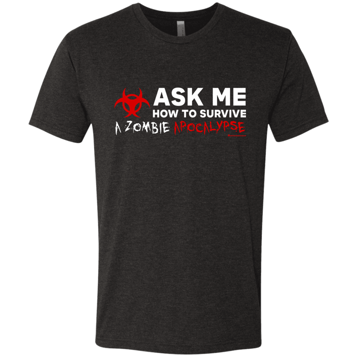 T-Shirts Vintage Black / Small Ask Me How To Survive A Zombie Apocalypse Men's Triblend T-Shirt