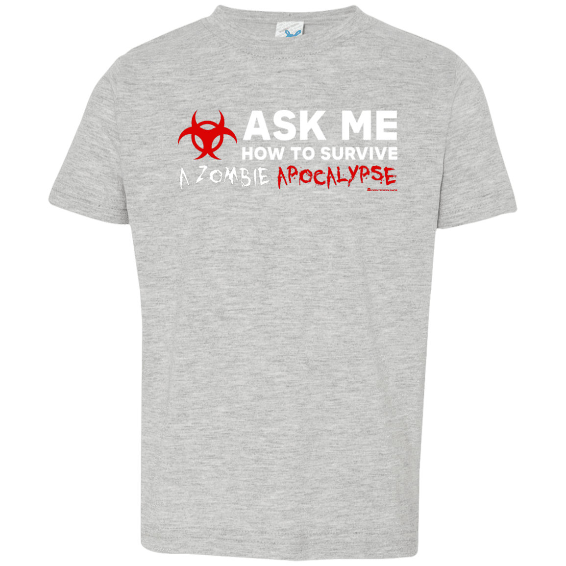 T-Shirts Heather Grey / 2T Ask Me How To Survive A Zombie Apocalypse Toddler Premium T-Shirt