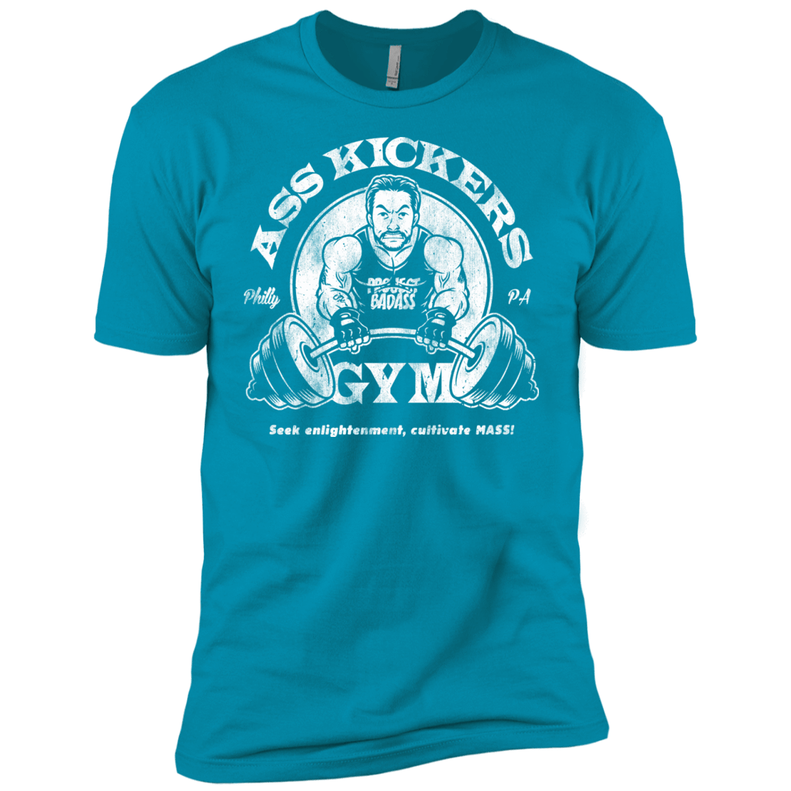 T-Shirts Turquoise / YXS Ass Kickers Gym Boys Premium T-Shirt