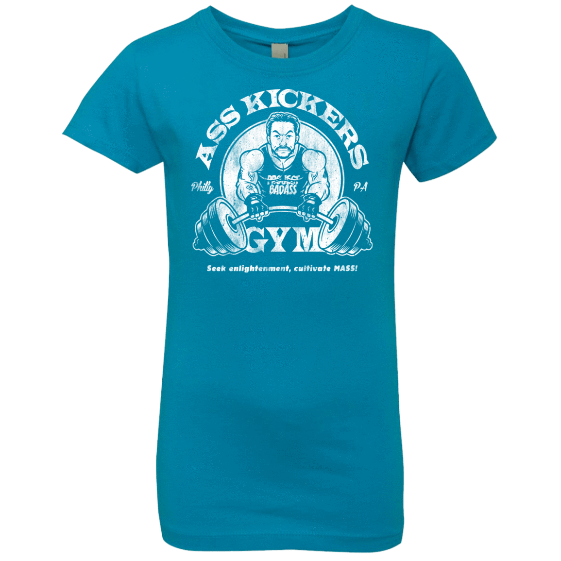 T-Shirts Turquoise / YXS Ass Kickers Gym Girls Premium T-Shirt