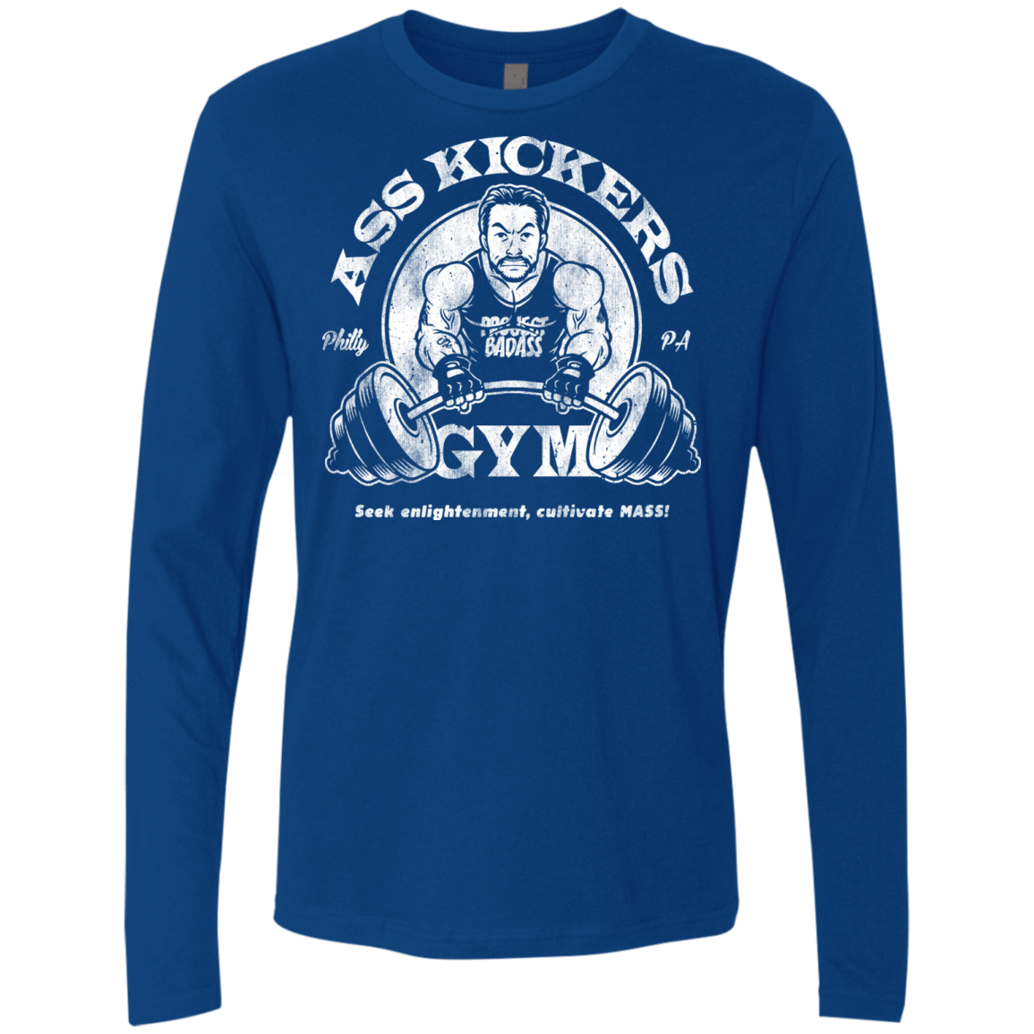 T-Shirts Royal / Small Ass Kickers Gym Men's Premium Long Sleeve