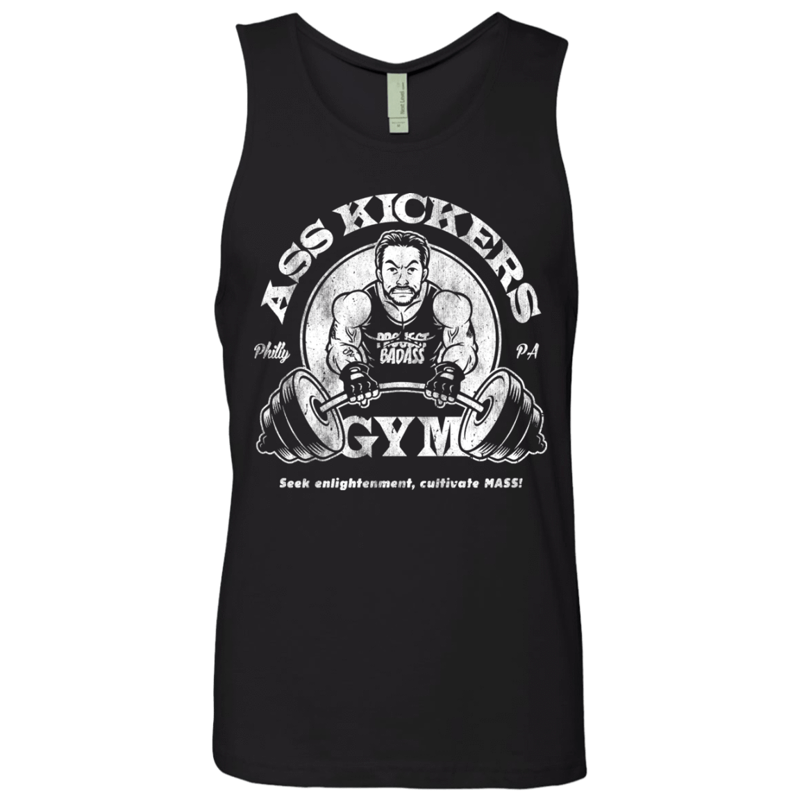 T-Shirts Black / Small Ass Kickers Gym Men's Premium Tank Top
