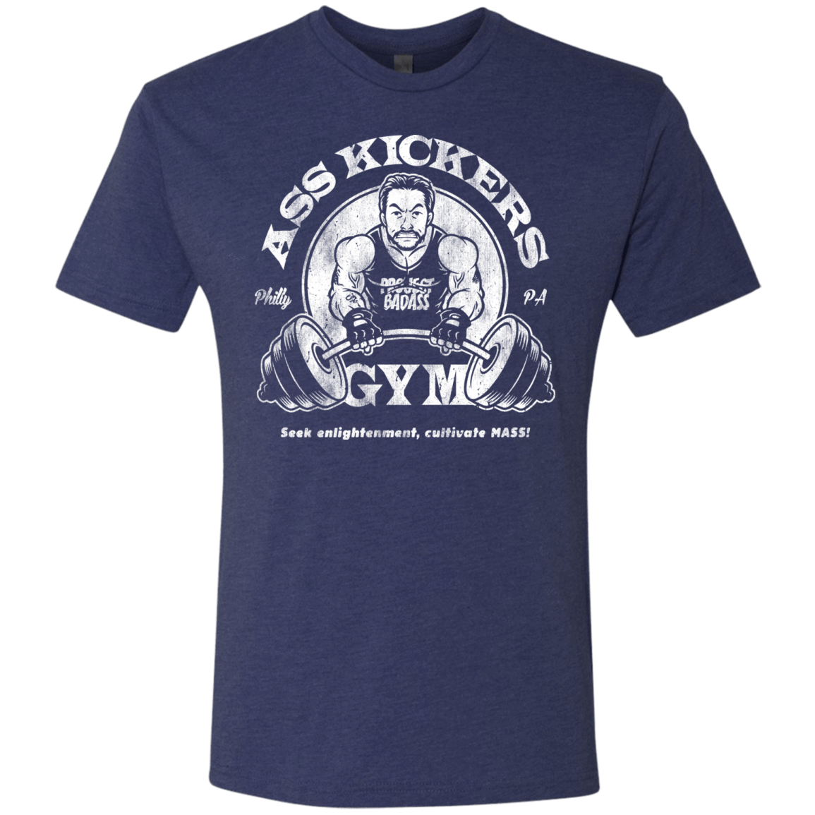 T-Shirts Vintage Navy / Small Ass Kickers Gym Men's Triblend T-Shirt