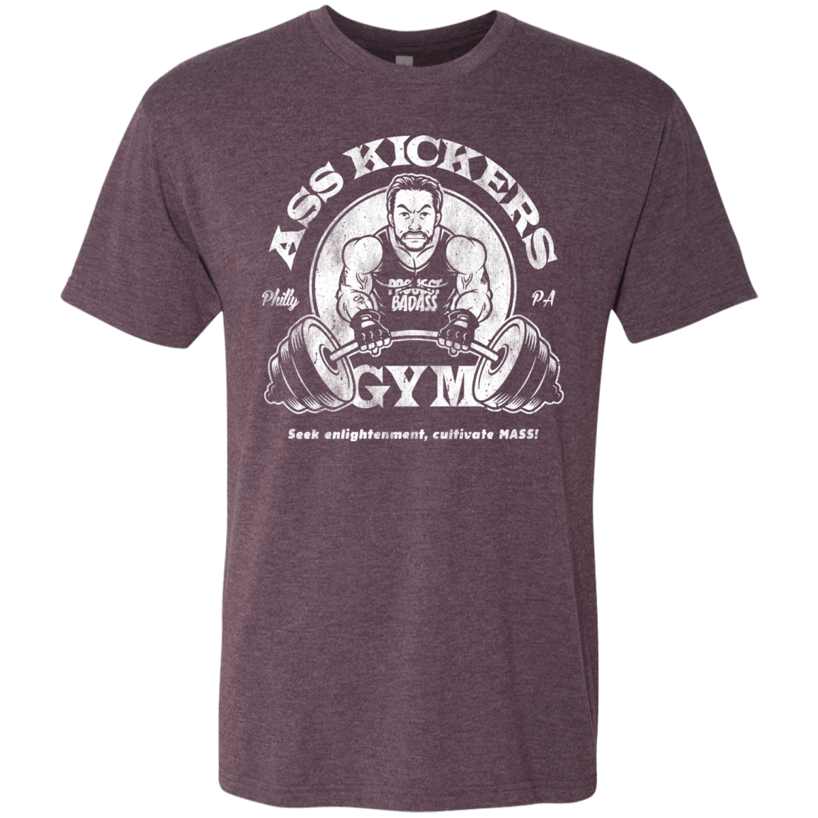 T-Shirts Vintage Purple / Small Ass Kickers Gym Men's Triblend T-Shirt